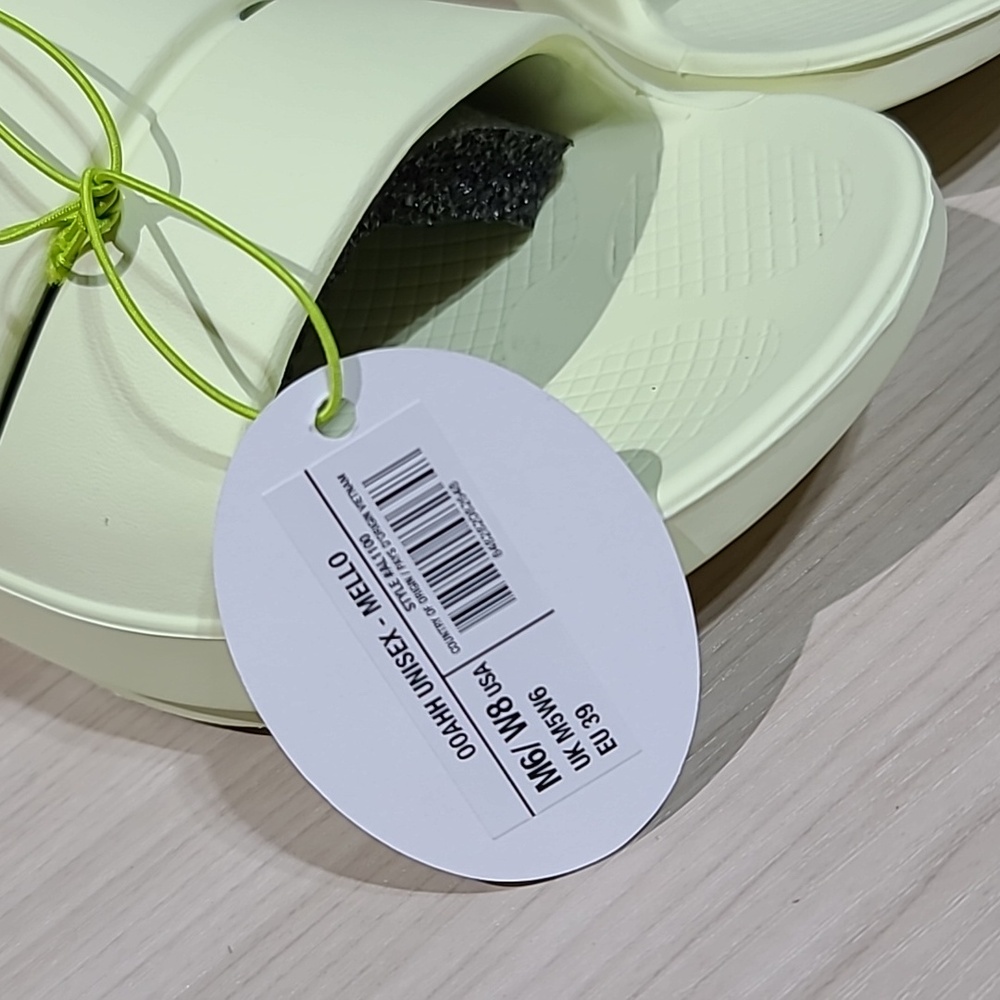 OOFOS Women’s Slide Sandals in Pale Yellow - Picture 6 of 13